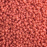 15/0 Miyuki Seed Beads Dark Salmon Pink Opaque Duracoat #4464